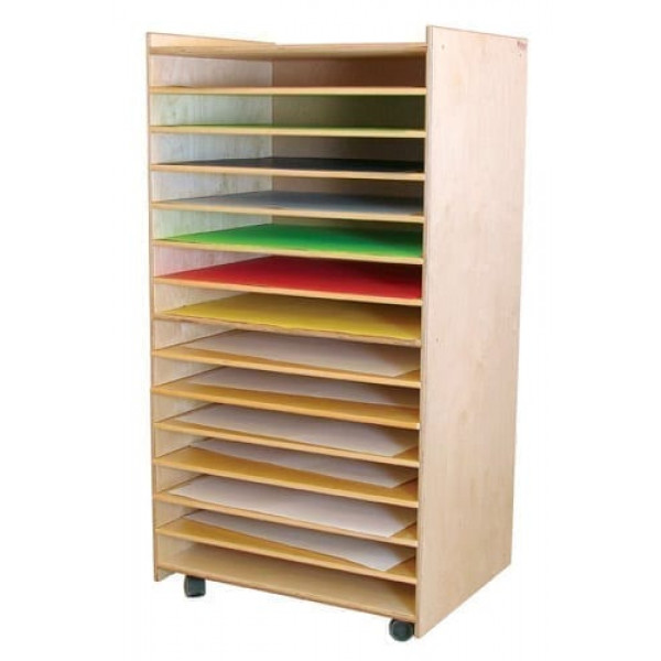 WD33500 Puzzle and Paper Storage Center - WoodDesigns