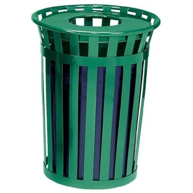 WITT 36 Gallon Oakley Collection Slatted Trash Can – School and Office ...