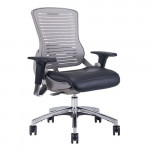 om5-g-(palladium-grey)-2 Leather Ergonomic Chair